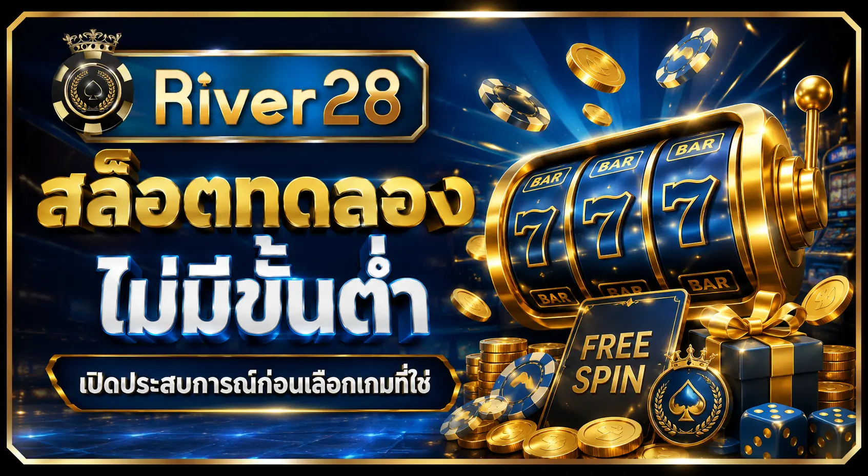 สล็อตทดลอง ไม่มีขั้นต่ำ River28 ทดลองเกมออนไลน์ก่อนเลือกเล่น